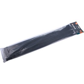 pásky stahovací na kabely černé, 540x7,6mm, 50ks, nylon PA66